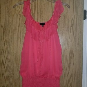 Coral blouse